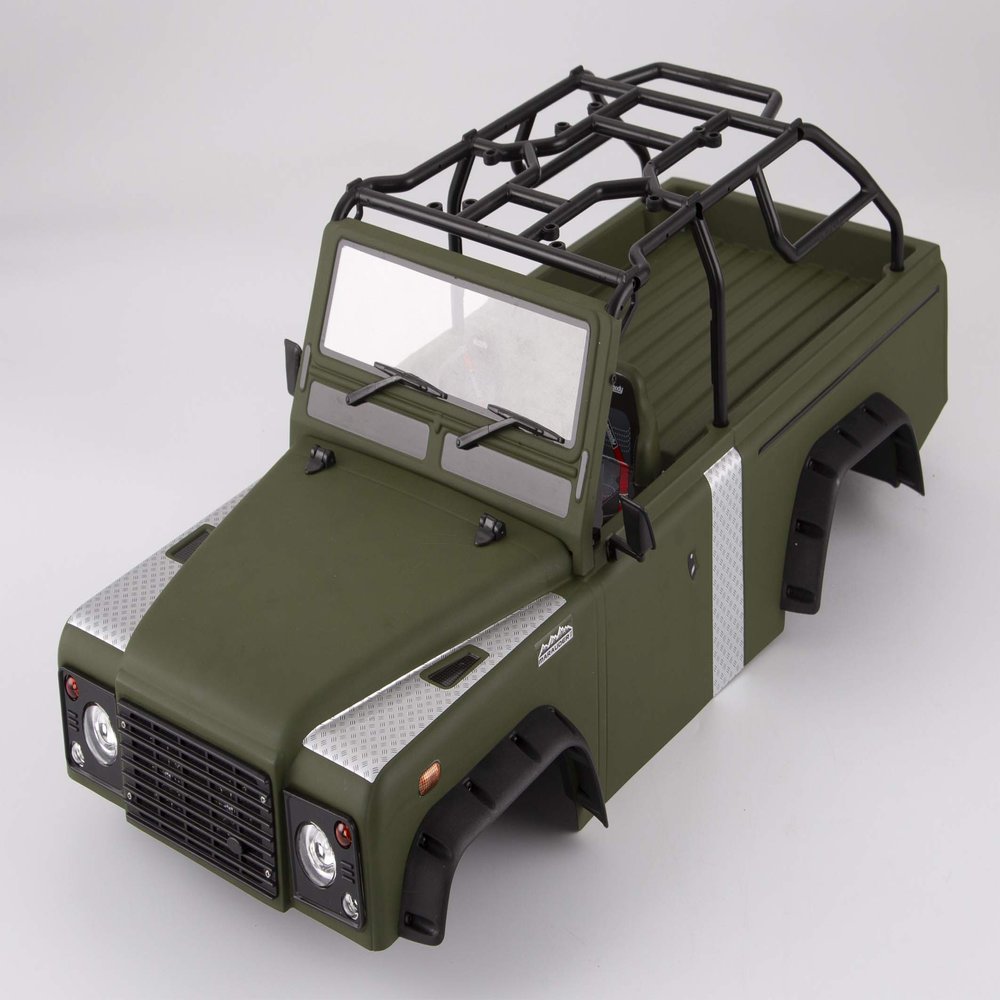 Marauder_ Finished Body Matte Military Green (Painted) Light Buckets Assembled Fit for Axial SCX10 & SCX10_Chassis