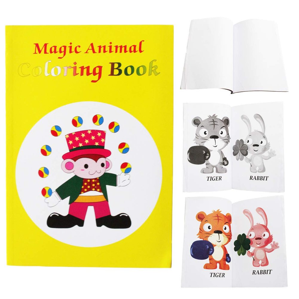 Mipartebo Magic Coloring Book - Fun Magic Trick - Magic Prop Books (Medium Yellow)