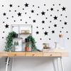 155 Pcs Black Star Wall Decals  Mix Sizes (1Inch-4Inch) Peel & Stick Vinyl Stickers for Kids Room, Nursery & Bedroom Dcor view 1