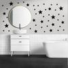 155 Pcs Black Star Wall Decals  Mix Sizes (1Inch-4Inch) Peel & Stick Vinyl Stickers for Kids Room, Nursery & Bedroom Dcor view 2