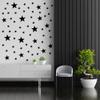 155 Pcs Black Star Wall Decals  Mix Sizes (1Inch-4Inch) Peel & Stick Vinyl Stickers for Kids Room, Nursery & Bedroom Dcor view 3