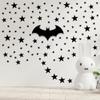 155 Pcs Black Star Wall Decals  Mix Sizes (1Inch-4Inch) Peel & Stick Vinyl Stickers for Kids Room, Nursery & Bedroom Dcor view 4