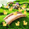 YsesoAi 100Pcs Mini Resin Ducks, Tiny Ducks Figurines Bulk for Miniature Dollhouse Decor Accessories Garden Aquarium Potted DIY Ornament Party Toys view 3