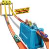 Hot Wheels Toy Car Track Builder Playset, Multi-Lane Speed Box, 18 Component Parts with Storage & 2 1:64 Scale Vehicles view 3