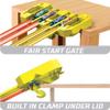 Hot Wheels Toy Car Track Builder Playset, Multi-Lane Speed Box, 18 Component Parts with Storage & 2 1:64 Scale Vehicles view 4