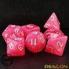 Bescon Moonstone Dice Set Peachy, Bescon Polyhedral RPG Dice Set Moonstone Effect view 2