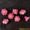 Bescon Moonstone Dice Set Peachy, Bescon Polyhedral RPG Dice Set Moonstone Effect view 3