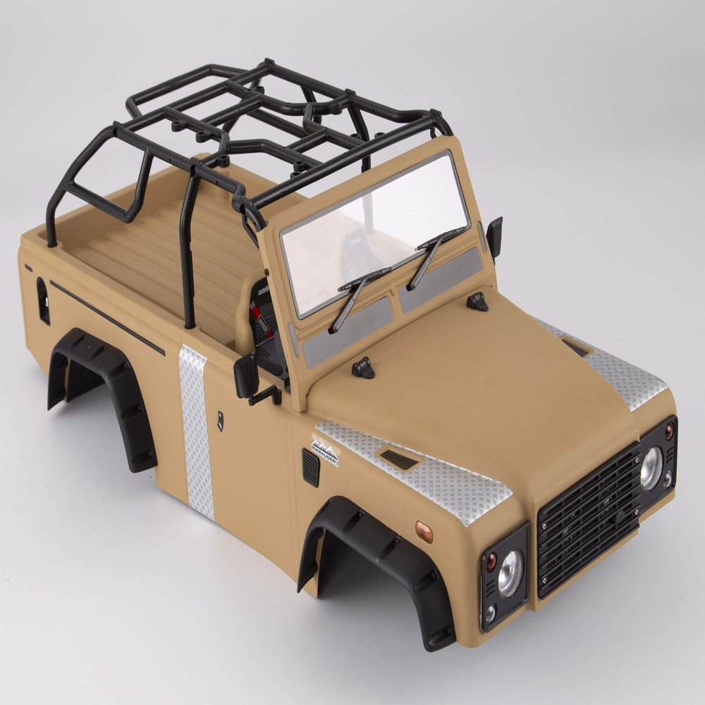 Marauder_ Finished Body Matte Military Desert (Painted) Light Buckets Assembled Fit for Axial SCX10 & SCX10_Chassis