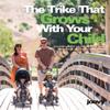 Joovy Tricycoo LX Premium Kids Tricycle with 8 Stages Featuring Chunky Front Tire, Removable and Adjustable Parent Handle, Safety Harness, Machine-Washable Seat Pad, and Retractable Canopy, Magenta view 4
