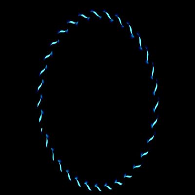 Glow in The Dark Hula Hoop Made for Adults and Kids and Best for Hoop Dance, Tricks and Fun (34" Hoop Size and Weighs 9.8 oz) (Pink Matrix)