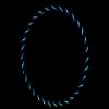 Glow in The Dark Hula Hoop Made for Adults and Kids and Best for Hoop Dance, Tricks and Fun (34" Hoop Size and Weighs 9.8 oz) (Pink Matrix) view 1