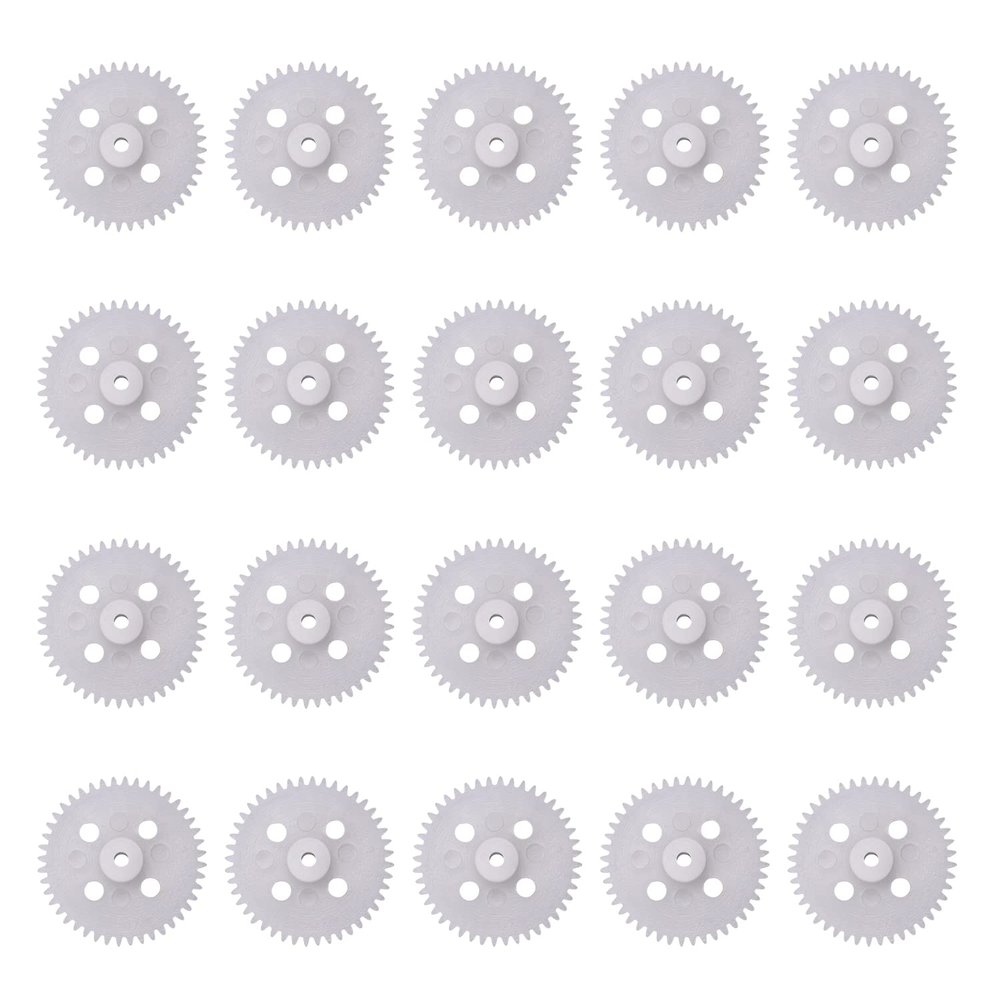 Othmro 20pcs Plastic Gears 44 Teeth Model 442A Reduction Gear Plastic Worm Gears for RC Car Robot Motor