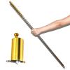 Enjoyer 59"/150cm Metal Appearing Cane, Appearing Staff Magic Wand Stage Close-up Magic Trick Magician Cane (Golden Silver) view 1