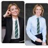 Angel Kiss Cosplay Wizard Tie for Themed Party Halloween Christmas Birthday Dress Up Party Magic Costume Accessory, Unisex Cosplay Striped Necktie for Adults and Teens Daily Use - Green view 4