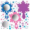 Baker Ross AT174 Snow Princess Mirror Kits, Pack of 4 - Arts and Crafts for Kids, Christmas Arts and Craft Kits view 1