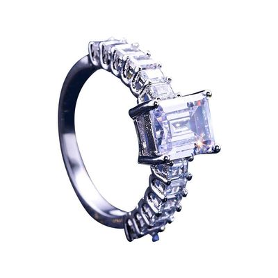 SXFSE Womens Luxury Rings, Personalized Metal Full Diamond Microinlaid Zircon Female Ring Jewelry Gift for Girlfriend Mother