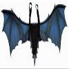36 INCH Poly Dragon Wings Blue view 2