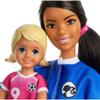 Barbie Soccer Coach Playset with Brunette Soccer Coach Doll, Student Doll and Accessories view 3