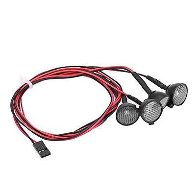 Tbest RC Light Bar, LED Roof Lamp, Compatible with scx10 Car, Red+White