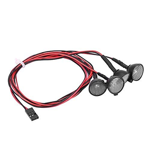 Tbest RC Light Bar, LED Roof Lamp, Compatible with scx10 Car, Red+White