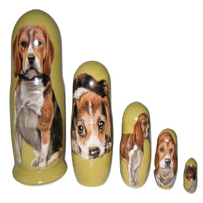 Beagles nesting doll