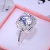 SXFSE Womens Luxury Rings, Personalized Metal Full Diamond Microinlaid Zircon Female Ring Jewelry Gift for Girlfriend Mother view 2