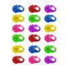 Handy Basics Flashing Colorful LED Light Up Bumpy Jelly Rubber Rings Finger Toys for Parties, Party Favors, Raves, Concert Shows, Gifts (18 Pack) view 2