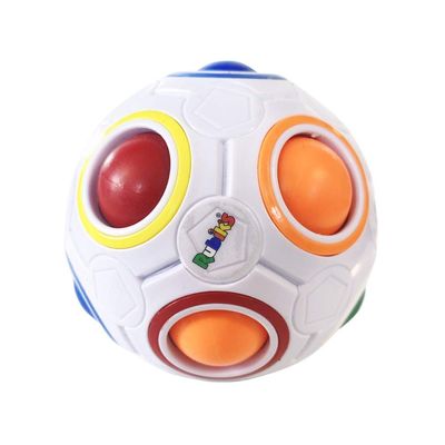 Rubiks Cube Rainbow Ball Color Matching Puzzle | White