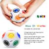 Rubiks Cube Rainbow Ball Color Matching Puzzle | White view 4
