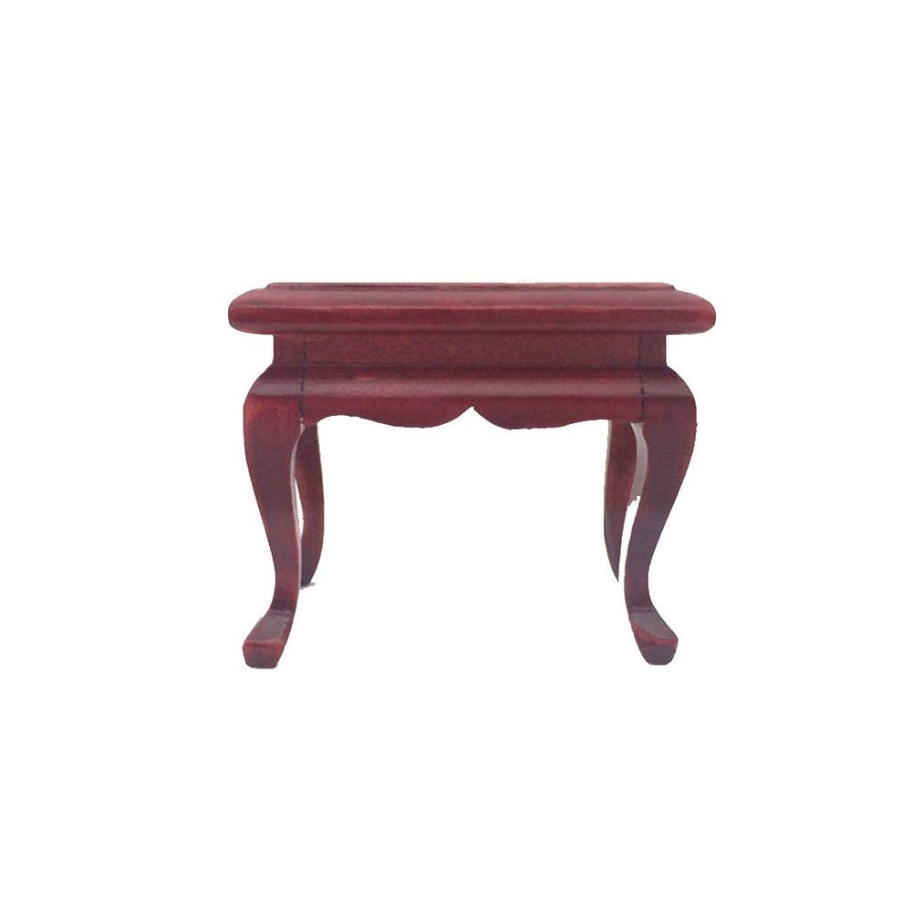 SXFSE Dollhouse Decoration Accessories, Miniature Tea Table 1:12 Mini Tea Table Cute House Decor