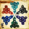 6 Sets DND Dice Polyhedral Dice Dungeons and Dragons Rolling Dice for RPG MTG Table Games Dice Bulk with Free Six Drawstring Bags and PU Leather D&D Dice Tray view 2