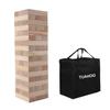 TUAHOO Outdoor Games Giant Tumble Tower (Stacks to 4+ Feet), Jumbo Tumbling Timber, Pine Wooden Stacking Yard Game for Kids Adult Family Fun, 54 - Blocks Tower view 1