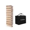 TUAHOO Outdoor Games Giant Tumble Tower (Stacks to 4+ Feet), Jumbo Tumbling Timber, Pine Wooden Stacking Yard Game for Kids Adult Family Fun, 54 - Blocks Tower view 2