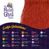THE MARDI GRAS KREWE - Beads Necklaces Mardi Gras 72 Pack, 6 Dozen 33" 7mm - Party Favors, Parades, Bulk Decorations, Costumes, Festivals, Events - Orange view 3