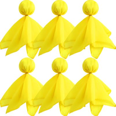 6 Pack Football Penalty Flags Tossing Flags Sports Fan Set Party Accessories for Football Theme(Yellow)