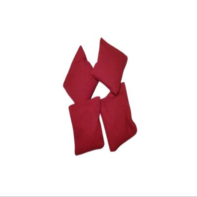 3" mini cornhole bags set of 4 Red