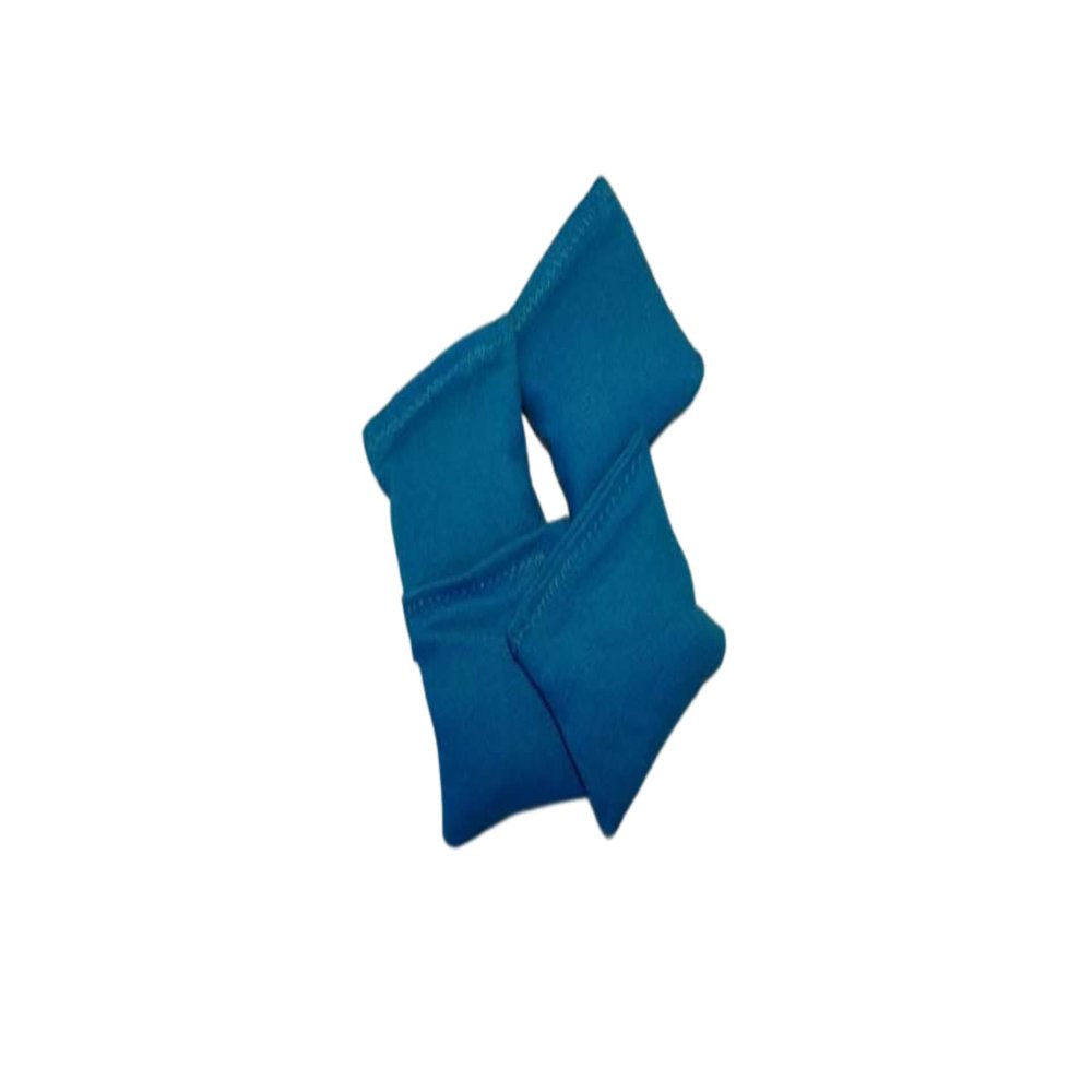 EmbroideryByZevotek 3" Mini Cornhole Bag Set of 4 Bright Blue