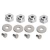 4PCS Aluminum Alloy 12mm Turn to 17mm Wheel Hex Drive Hub Adapter for 1/10 RC Model Car(Silver) view 1