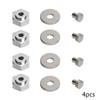 4PCS Aluminum Alloy 12mm Turn to 17mm Wheel Hex Drive Hub Adapter for 1/10 RC Model Car(Silver) view 2