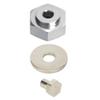 4PCS Aluminum Alloy 12mm Turn to 17mm Wheel Hex Drive Hub Adapter for 1/10 RC Model Car(Silver) view 3