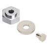 4PCS Aluminum Alloy 12mm Turn to 17mm Wheel Hex Drive Hub Adapter for 1/10 RC Model Car(Silver) view 4