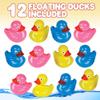 ArtCreativity Floating Plastic Duck Toys - Pack of 12 - Durable Duckie Bath Tub Water Toys for Kids, Carnival Theme Party Supplies, Birthday Party Favors and Goodie Bag Fillers view 2