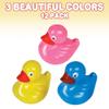 ArtCreativity Floating Plastic Duck Toys - Pack of 12 - Durable Duckie Bath Tub Water Toys for Kids, Carnival Theme Party Supplies, Birthday Party Favors and Goodie Bag Fillers view 4