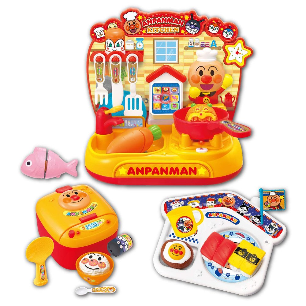 Joy Palette Anpanman Kitchen and Rice Cooker Suihanki DX Gift Set