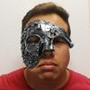 Fantasy Halloween Steam Punk, Foam Mask. for Cosplay, Halloween Party, Collection (2203-Silver) view 2