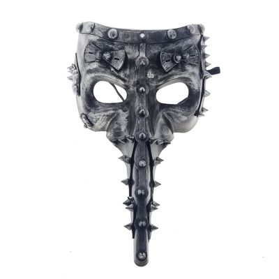 Fantasy Halloween Steam Punk, Foam Mask. for Cosplay, Halloween Party, Collection (2202-Silver)