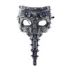 Fantasy Halloween Steam Punk, Foam Mask. for Cosplay, Halloween Party, Collection (2202-Silver) view 1