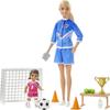 Barbie Soccer Coach Playset with Blonde Soccer Coach Doll, Student Doll and Accessories view 1