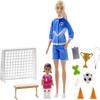 Barbie Soccer Coach Playset with Blonde Soccer Coach Doll, Student Doll and Accessories view 3