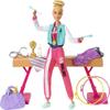 Barbie Careers Playset, Blonde Gymnast Doll with Balance Beam, Twirling Toy & 15+ Accessories Including Clothes, Hoops, Trophy & More view 1
